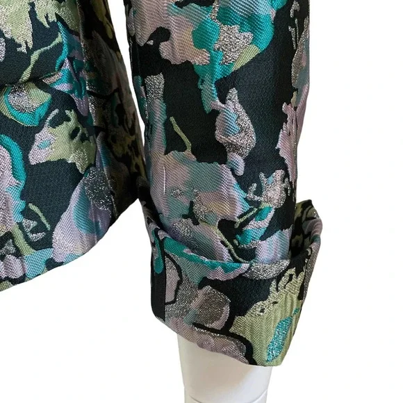 NWT ETCETERA Blazer In Bloom Print, size 2 - Picture 8 of 16